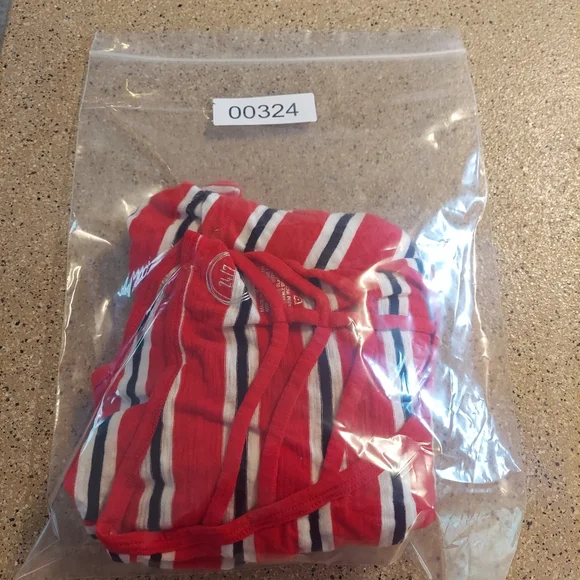 Maurices striped 2x criss-cross v neckline nautical colors plus size top - Picture 10 of 10